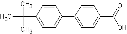 4-(4-叔丁基苯基)苯甲酸结构式