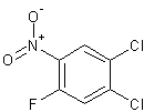 1,2-二氯-4-氟-5-硝基苯结构式