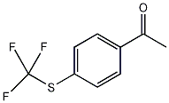4'-(三氟甲硫基)苯乙酮结构式
