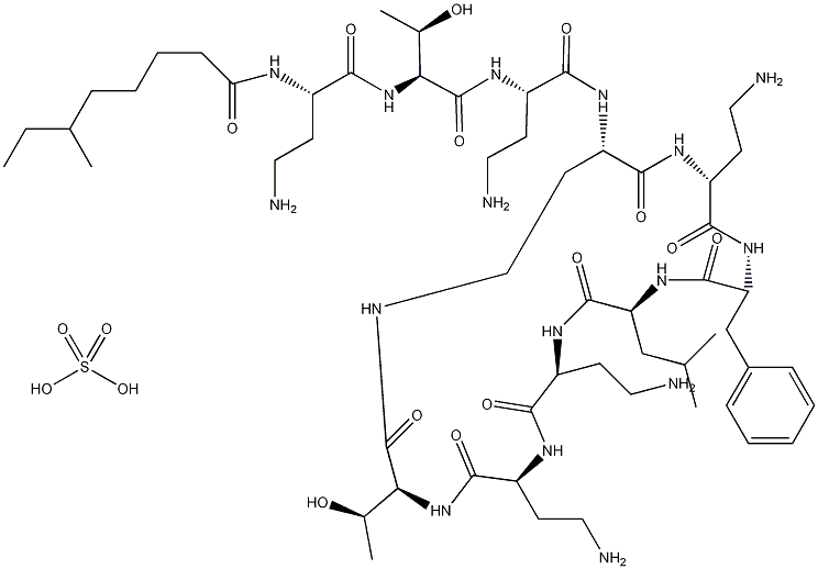 硫酸多粘菌素B结构式