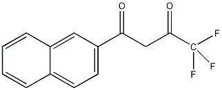 4,4,4-三氟-1-(2-萘基)-1,3-丁二酮结构式