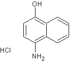4-氨基-1-萘酚盐酸盐结构式