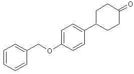4-[p-(苄氧基)苯基]环己酮结构式
