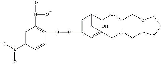 15-冠-4[4-(2,4-二硝基苯偶氮基)苯酚]结构式