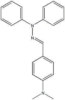 4-(二甲氨基)苯甲醛二苯基腙结构式