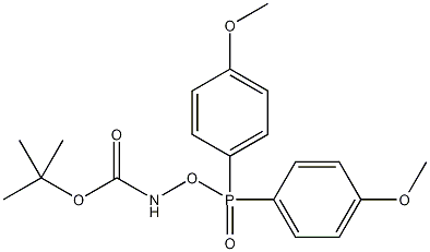 叔丁基[双(4-甲氧基苯基)磷氧基]氨基甲酸酯结构式