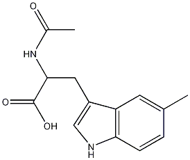 N-乙酰基-5-甲基-DL-色氨酸结构式