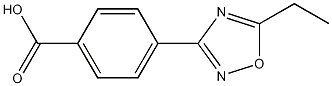 4-(5-乙基-1,2,4-氧杂二唑-3-基)苯甲酸结构式