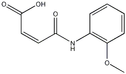 N-(2-甲氧苯基)马来酸结构式