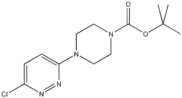 4-(6-氯哒嗪-3-基)哌嗪-1-羧酸叔丁酯结构式