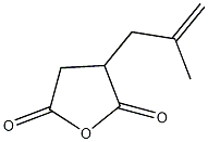 (2-甲基-2-丙烯)琥珀酸酐结构式