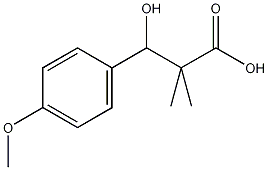 2,2-二甲基-3-羟基-3-(对甲氧苯基)丙酸-3-(p-methoxyphenyl)propionic acid结构式