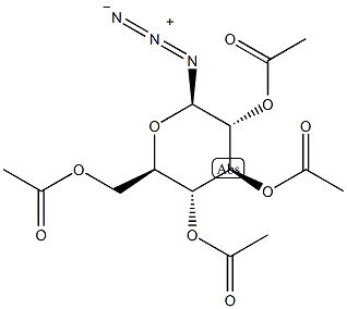 1-叠氮-1-脱氧-β-D-吡喃葡萄糖苷四乙酸结构式