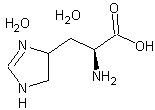L-组氨酸盐酸盐一水结构式