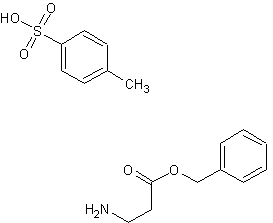 β-丙氨酸苄酯对甲苯磺酸盐结构式