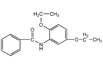2',5'-二乙氧基苯甲酰苯胺结构式