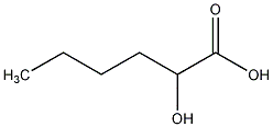 DL-α-羟基己酸结构式