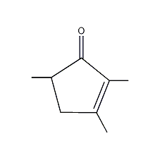 2,3,5-三甲基-2-环戊烯酮结构式