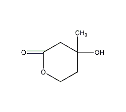 DL-甲瓦龙酸内酯结构式