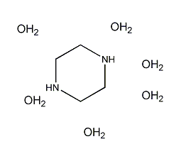 哌嗪六水合物结构式
