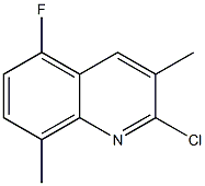 2-氯-5-氟-3,8-二甲基喹啉结构式