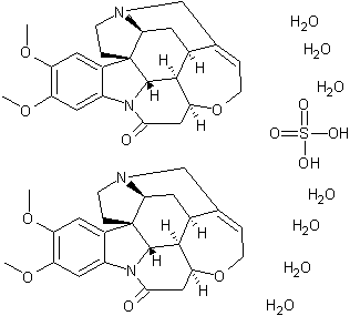 硫酸二甲基马钱子碱酯结构式
