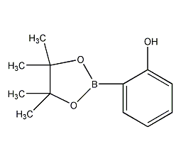 2-(4,4,5,5-四甲基-1,3,2-二氧杂硼烷-2-基)苯酚结构式