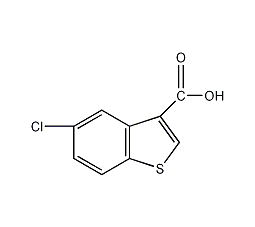 5-氯苯并噻吩-3-甲酸结构式