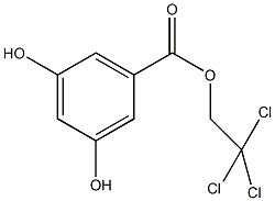 2,2,2-三氯乙基3,5-二羟苯甲酸结构式