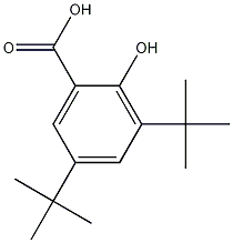 3,5-二叔丁基水杨酸结构式
