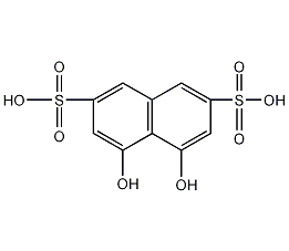 1,8-二羟基萘-3,6-二磺酸结构式