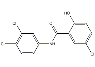 3',4',5-三氯水杨苯胺结构式