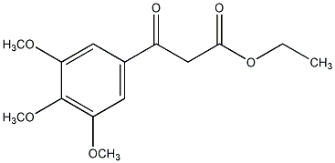 3,4,5-三甲氧基苯甲酰基乙酸乙酯结构式