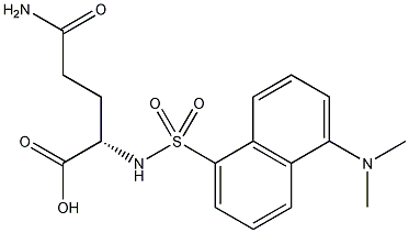 丹磺酰-L-谷氨酰胺结构式