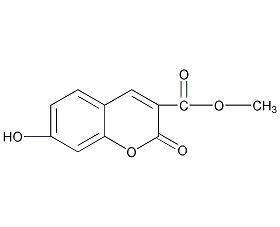 7-羟基-2-氧代-2H-苯并吡喃-3-甲酸甲酯结构式