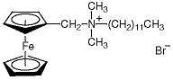 (甲基二茂铁)十二烷基二甲基溴化铵结构式