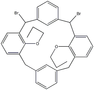 5,17-二溴-25,27-二丙氧基杯[4]芳烃结构式
