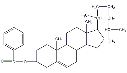 胆甾醇苯甲酸酯结构式