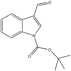 3-甲酰基吲哚酸-1-羧酸 t-丁基酯结构式