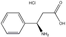 (R)-3-氨基-3-苯基丙酸盐酸盐结构式