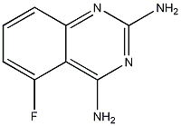 2,4-二氨基-5-氟喹唑啉结构式