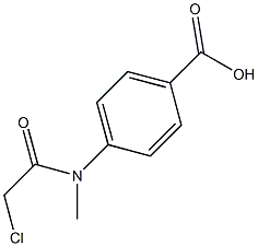 N-甲基-4-(2-氯乙酰胺基)苯甲酸结构式
