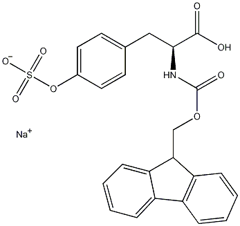 9-芴甲氧羰基酪氨酰磺酸钠盐结构式