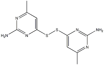 4,4'-双(2-氨基-6-甲苯嘧啶基)二硫化物结构式