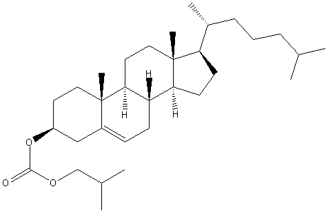 胆固醇异丁基碳酸盐结构式