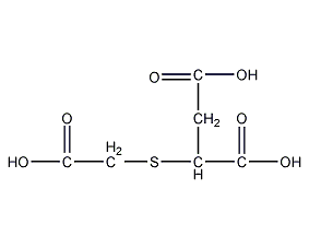 2-羧甲基硫代琥珀酸结构式