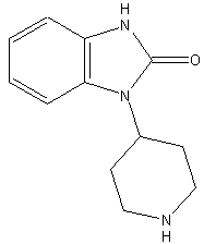 4-(2-酮酸-1-苯并咪唑)哌啶结构式