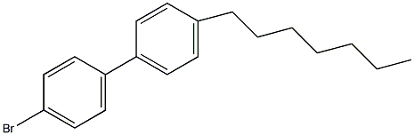 4-溴-4'-正庚联苯结构式