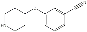 3-哌啶-4-氧基苯甲腈结构式