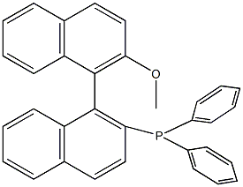 (R)-(+)-1,1'-联萘-2'-甲氧基-2-二苯膦结构式
